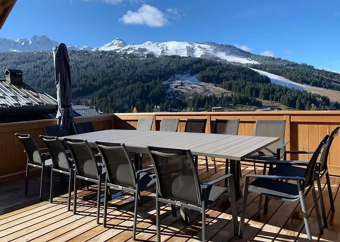 De Luxe Avec Magnifique Vue A Courchevel, 5 Chambres, 15 Pers شاليه