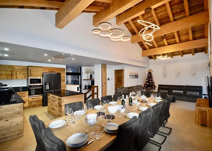 De Luxe Avec Magnifique Vue A Courchevel, 5 Chambres, 15 Pers كورشوفيل